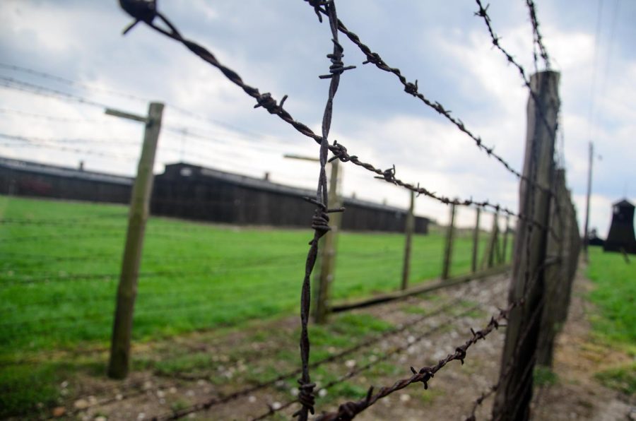 A fence from a concentration camp. 